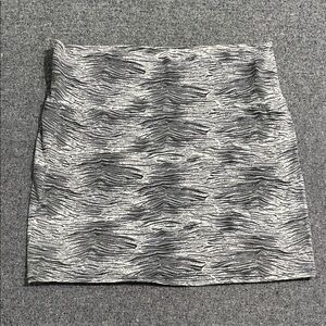 Urban Behavior Black and White Patterned Mini Skirt